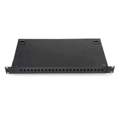 tipo porto da montagem em rack 1U do painel de remendo 24 da fibra ótica de ODF com adaptador de FC/UPC