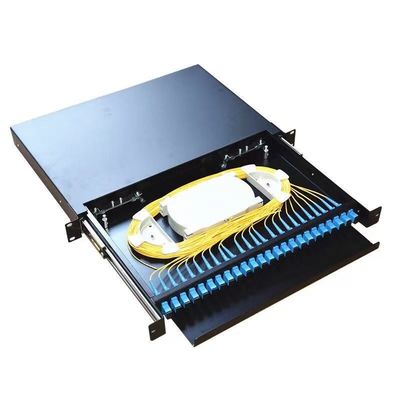 Patch Panel de Fibra Óptica de 24 Portas