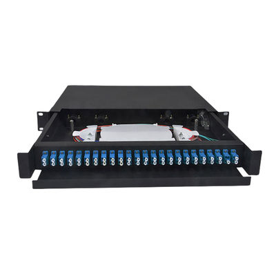 Caixa de terminação tipo conector de patch panel de fibra óptica duplex LC