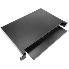48 Core 430x200x46mm Patch Panel de Fibra Óptica Preto