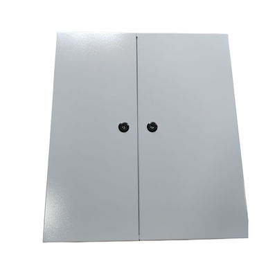 Montagem de parede 72 Fibras Ópticas Quadro de Distribuição Metal Dupla Porta Dupla fechaduras
