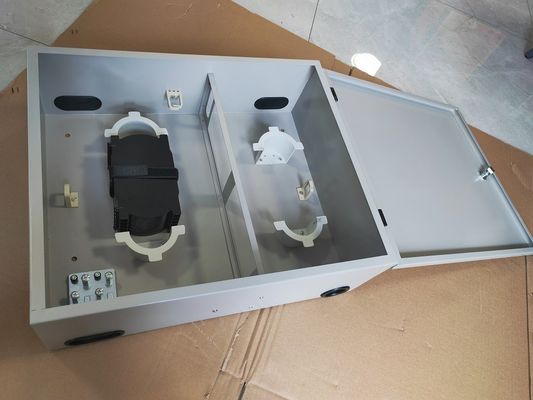 72 Port Single Door Wall Mount Fiber Enclosure 72fibres (SC/SX) cinza / personalizado