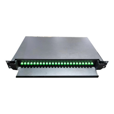 Montador de rack 19 polegadas painel de fibra óptica para tipo de cabo de modo único ou multimodo