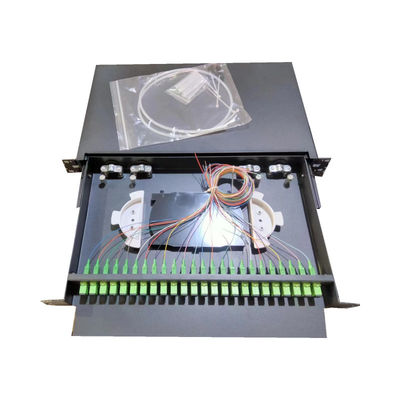 Montador de rack 19 polegadas painel de fibra óptica para tipo de cabo de modo único ou multimodo