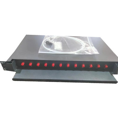 12 FC UPC Sliding Fiber Optic Patch Panel para instalações de rede eficientes