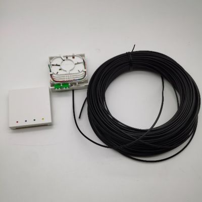 Caixas de terminação de fibras pré-conectadas LC/APC 4 fibras 10-100M Caixa de saída de parede 4fo