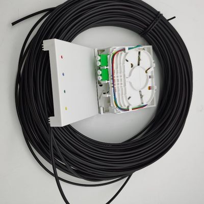 Caixas de terminação de fibras pré-conectadas LC/APC 4 fibras 10-100M Caixa de saída de parede 4fo