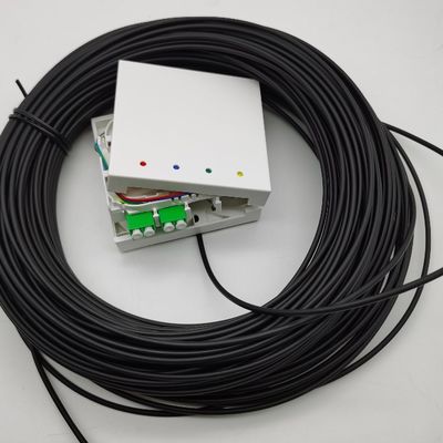 Caixas de terminação de fibras pré-conectadas LC/APC 4 fibras 10-100M Caixa de saída de parede 4fo