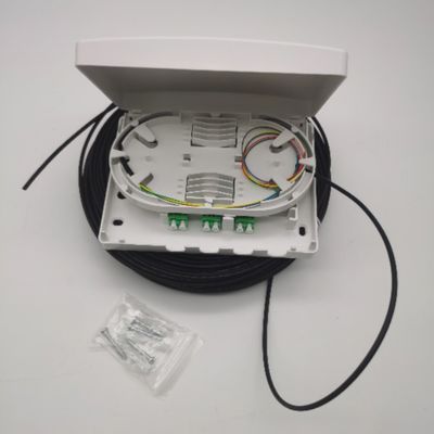 Caixa de distribuição óptica pré-conectada de 6 núcleos LC/APC
