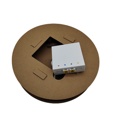 Caixas de terminação de fibras compactas com 4 portas pré-terminadas Kit Caixa de saída