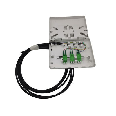 Kit de caixa de terminação de fibra compacta de 6 portas dependendo da saída de parede escolhida