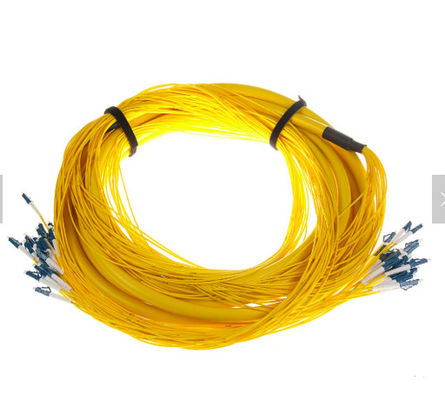 SM 9/125 G652D (OS2) LSZH 12 Fibras LC/UPC-LC/UPC Cabos de ruptura de fibra óptica 1M