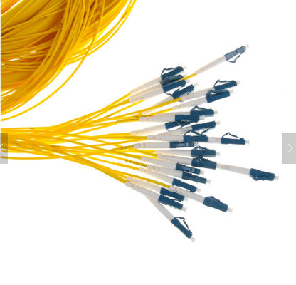 SM 9/125 G652D (OS2) LSZH 12 Fibras LC/UPC-LC/UPC Cabos de ruptura de fibra óptica 1M