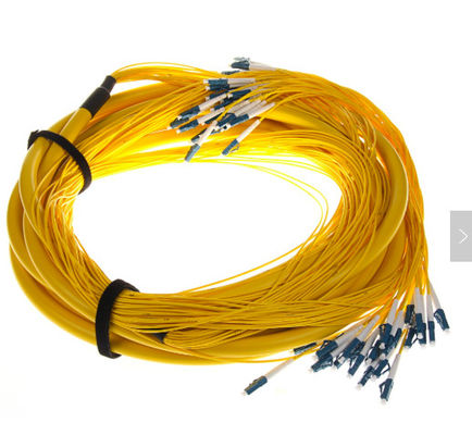 SM 9/125 G652D (OS2) LSZH 12 Fibras LC/UPC-LC/UPC Cabos de ruptura de fibra óptica 1M
