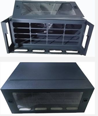 4U 19" Rack Mount Fiber Optic Patch Panel ODF FOBOT 4U 384 Núcleos MPO LC SM OM3 OM4 Painel de adaptador Chassis