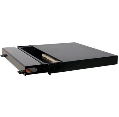 1U 96 Núcleos MTP MPO -LC Painel de remendos ODF Caixa tipo deslizante com cobertura de poeira para 4 cassetes