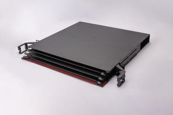 1U 144 Cores MTP MPO -LC Patch panel ODF Chassis enclosure Sliding type for 12 Cassettes