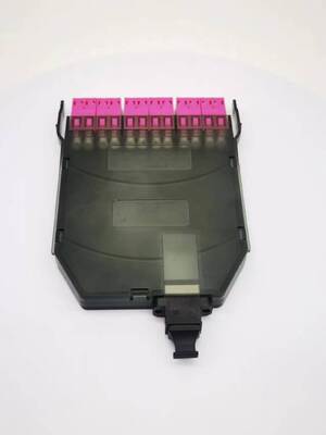 12 núcleos MPO-LC MTP-LC SM OM3 OM4 Om5 cassetes de escape módulos de plástico